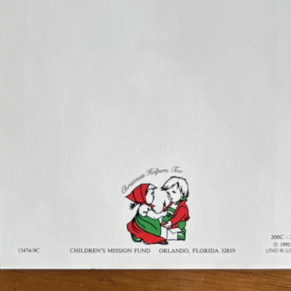 Children's Mission Fund Vintage Christmas‎ Greeting Cards Lot Assorted Designs